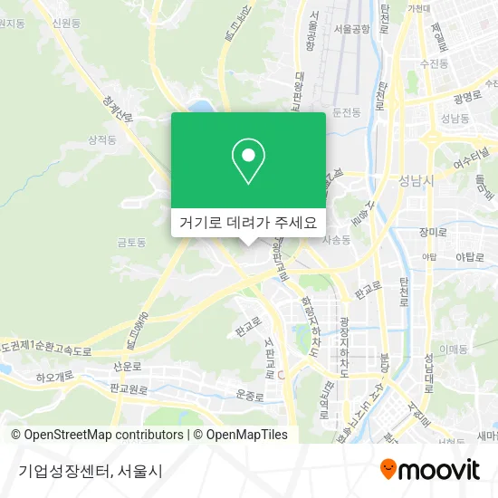 기업성장센터 지도