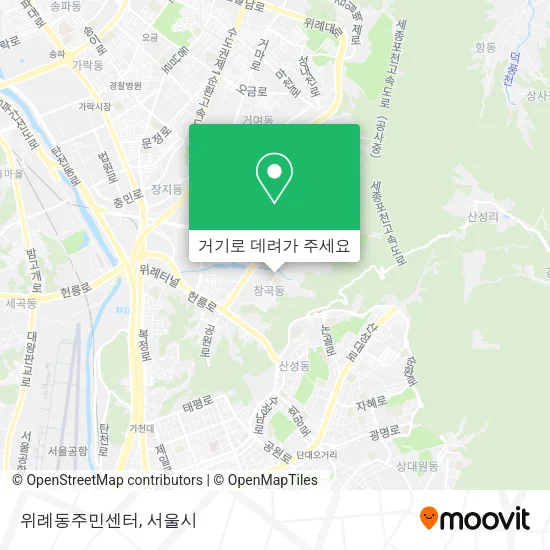 위례동주민센터 지도