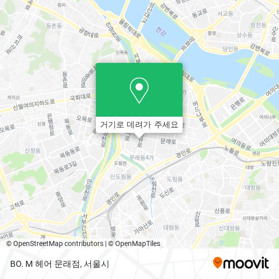 BO. M 헤어 문래점 지도