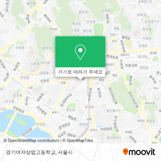 경기여자상업고등학교 지도
