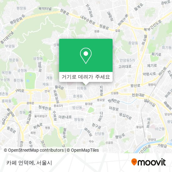 카페 언덕에 지도