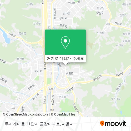 무지개마을 11단지 금강아파트 지도