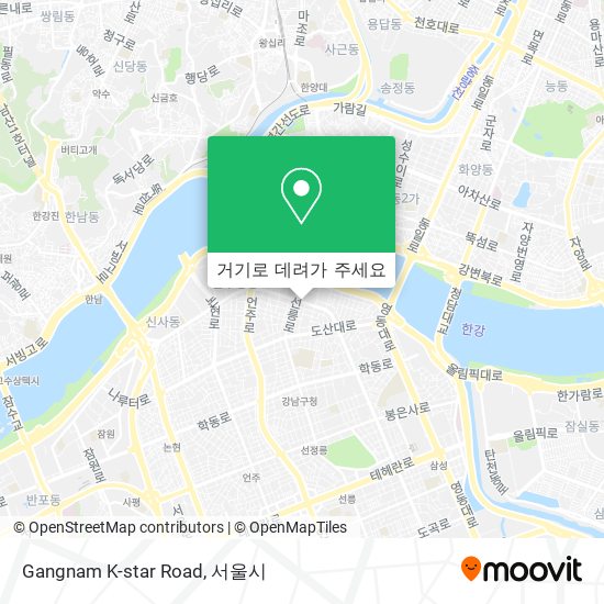 Gangnam K-star Road 지도