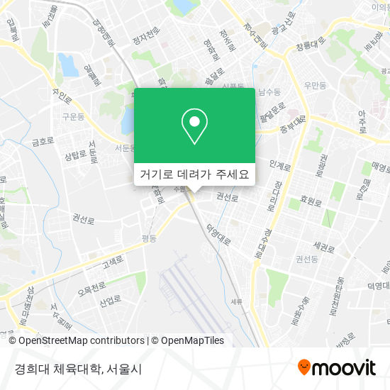 경희대 체육대학 지도