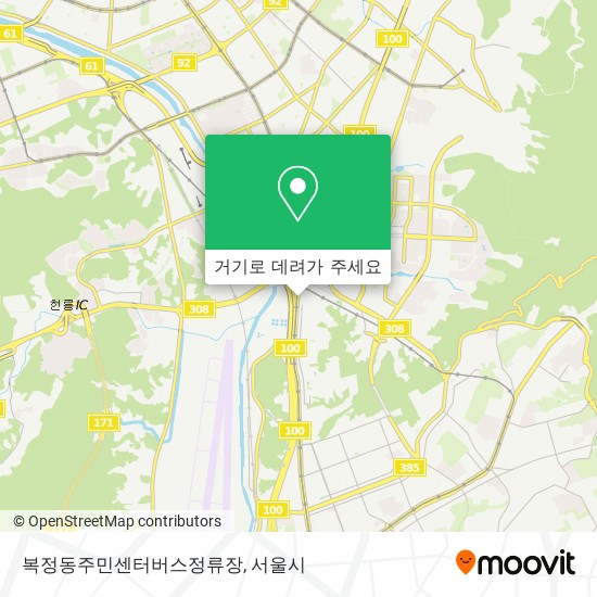 복정동주민센터버스정류장 지도