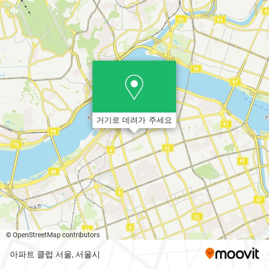 아파트 클럽 서울 지도