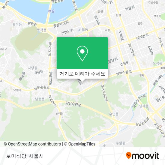 보미식당 지도