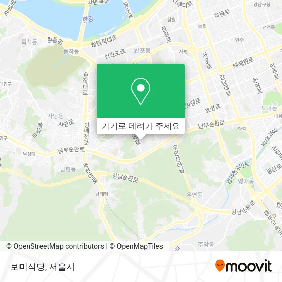 보미식당 지도