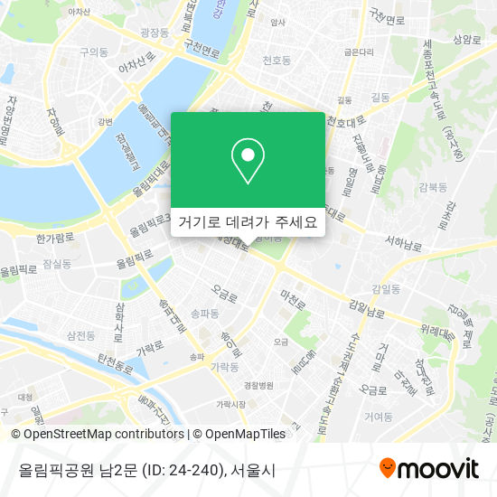 올림픽공원 남2문 (ID: 24-240) 지도