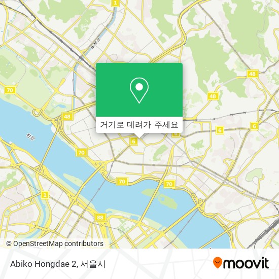 Abiko Hongdae 2 지도
