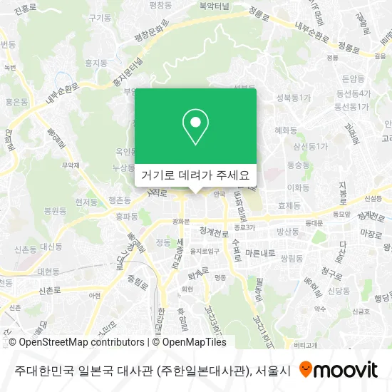 주대한민국 일본국 대사관 (주한일본대사관) 지도
