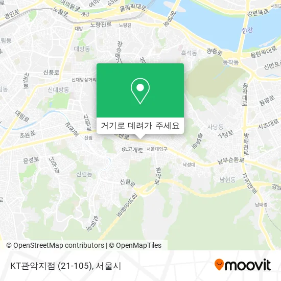 KT관악지점 (21-105) 지도