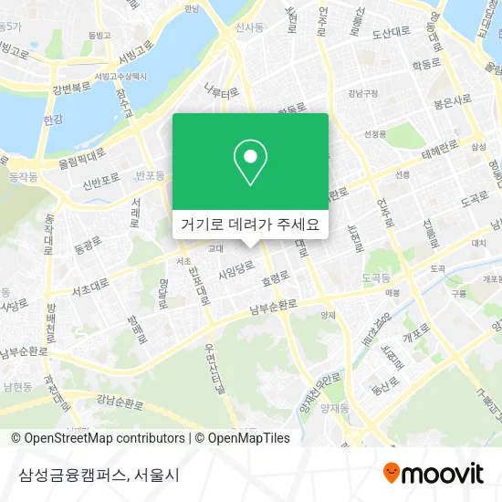 삼성금융캠퍼스 지도
