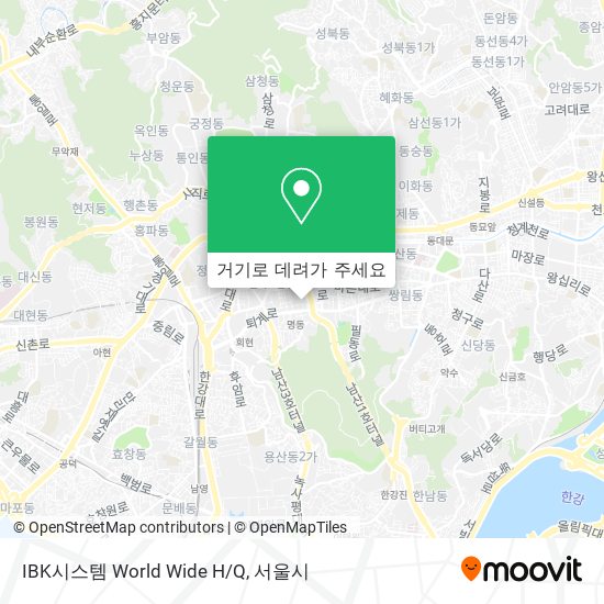 IBK시스템 World Wide H/Q 지도