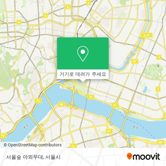 서울숲 야외무대 지도