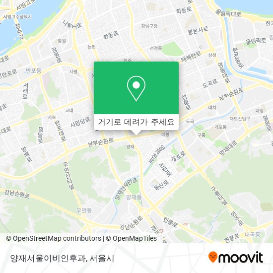 양재서울이비인후과 지도