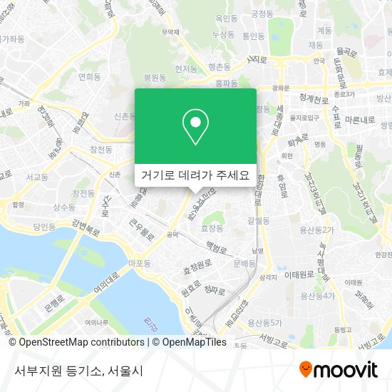 서부지원 등기소 지도