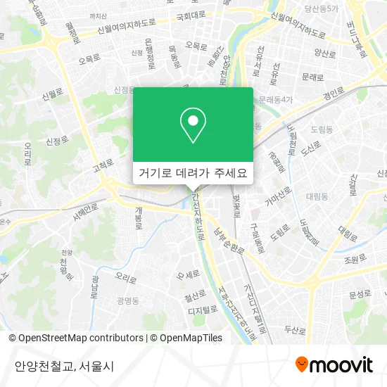 안양천철교 지도