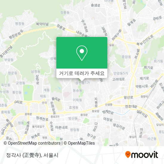 정각사 (正覺寺) 지도