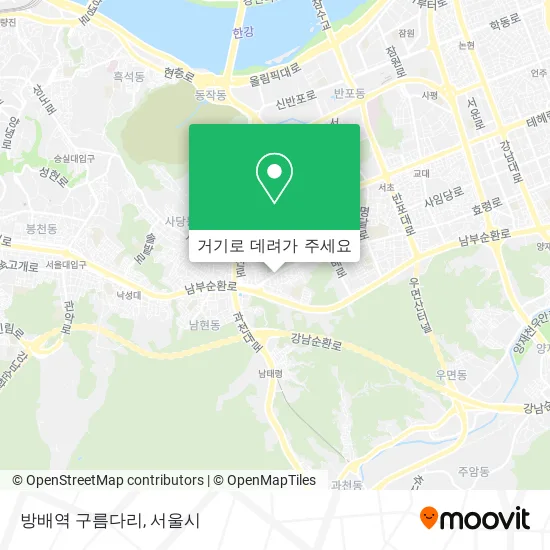 방배역 구름다리 지도