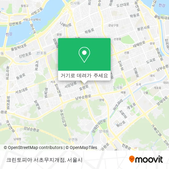 크린토피아 서초무지개점 지도