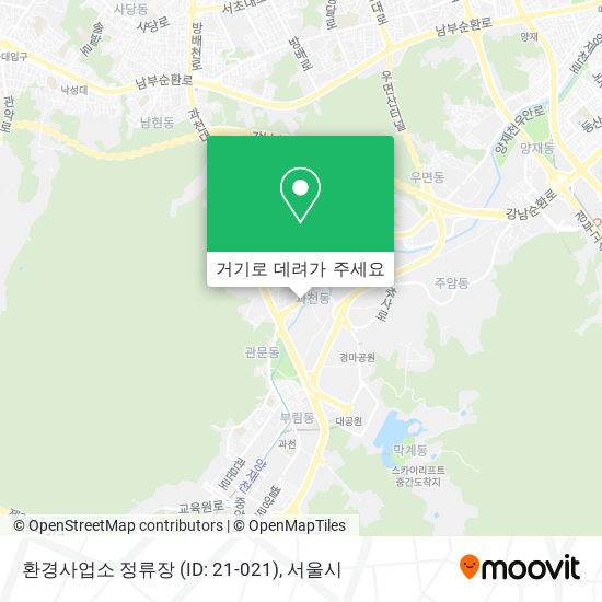 환경사업소 정류장 (ID: 21-021) 지도