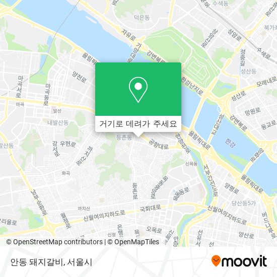 안동 돼지갈비 지도