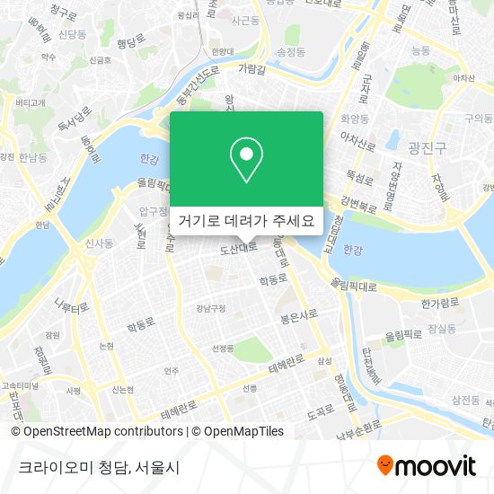 크라이오미 청담 지도