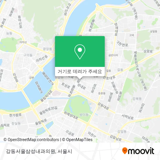 강동서울삼성내과의원 지도