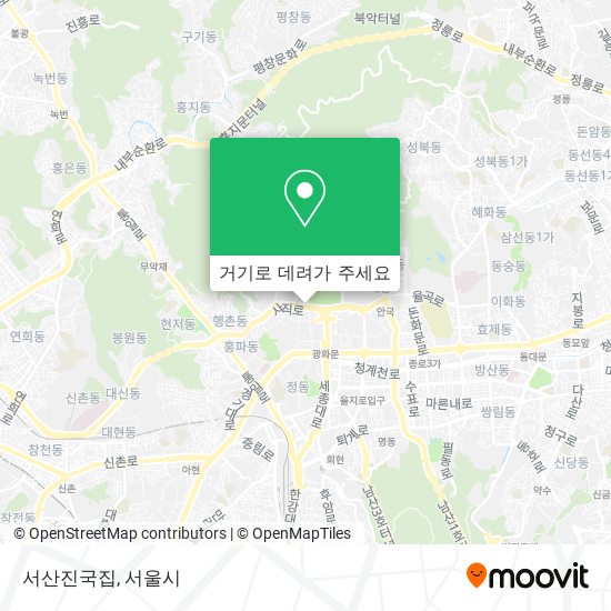 서산진국집 지도