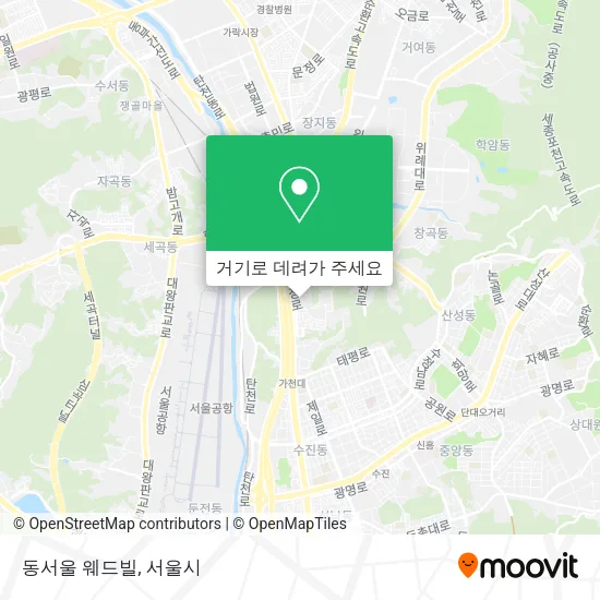 동서울 웨드빌 지도