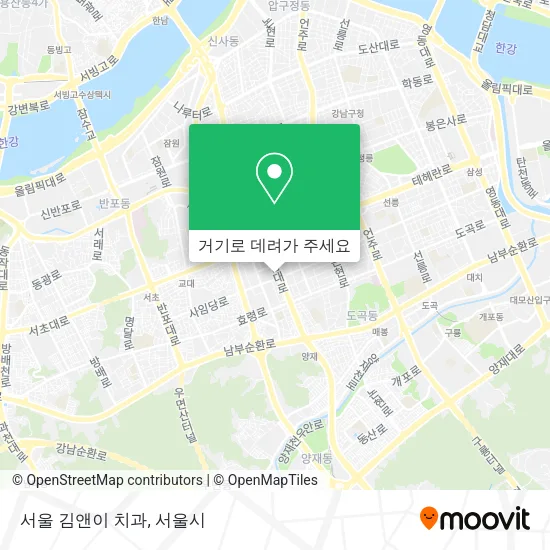 서울 김앤이 치과 지도