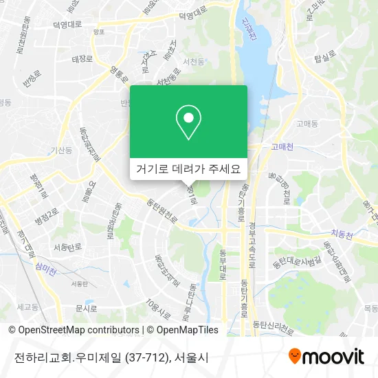 전하리교회.우미제일 (37-712) 지도