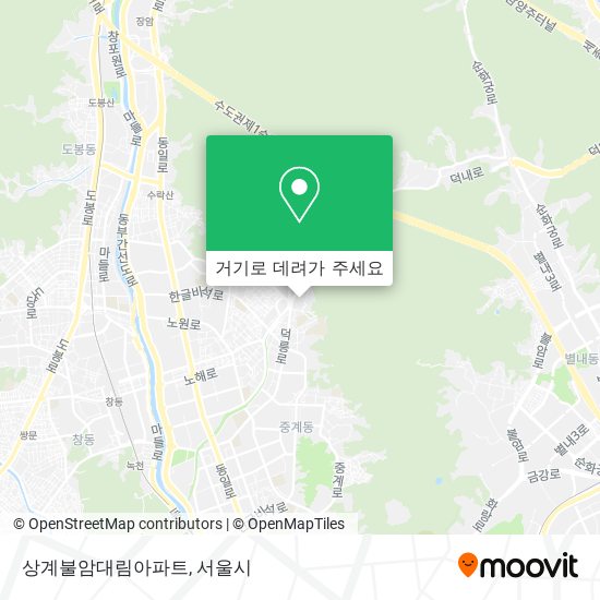 상계불암대림아파트 지도
