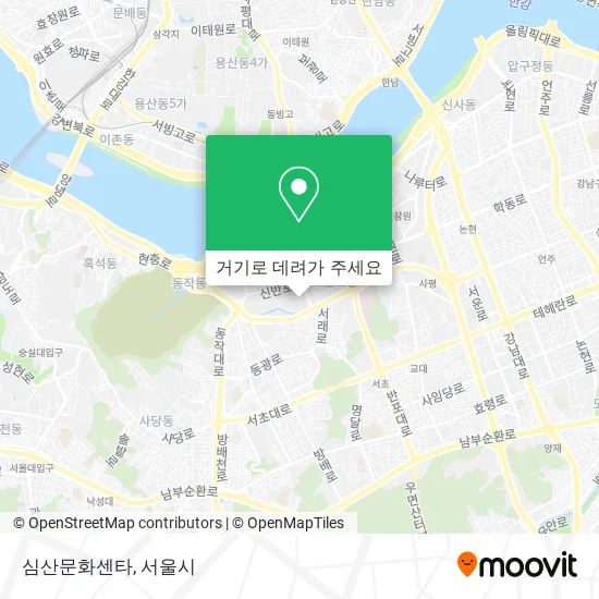 심산문화센타 지도