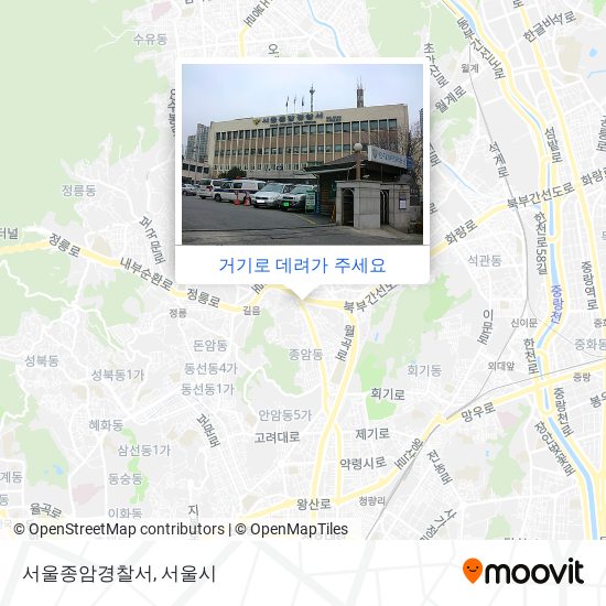 서울종암경찰서 지도