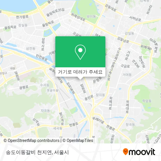 송도이동갈비 천지연 지도