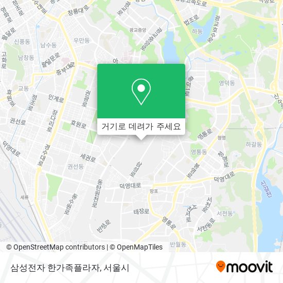 삼성전자 한가족플라자 지도