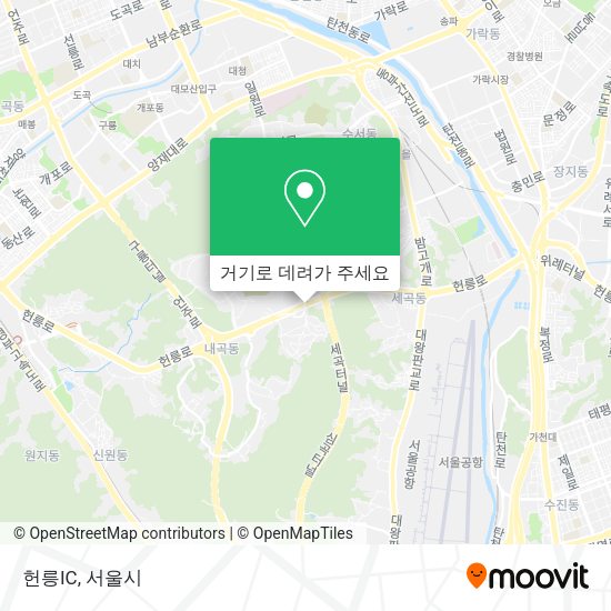 헌릉IC 지도