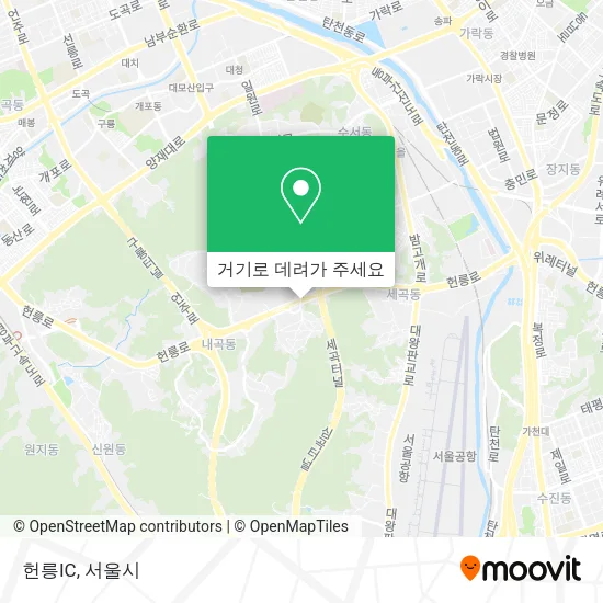 헌릉IC 지도