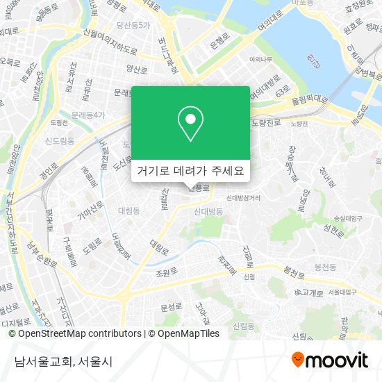 남서울교회 지도