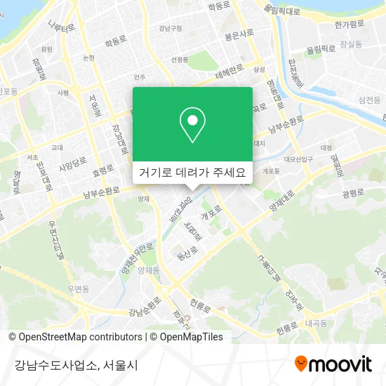 강남수도사업소 지도