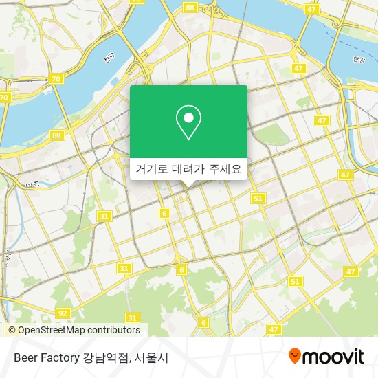 Beer Factory 강남역점 지도