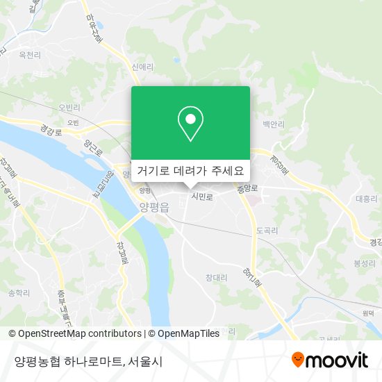 양평농협 하나로마트 지도