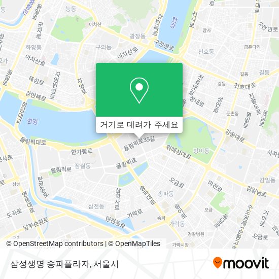 삼성생명 송파플라자 지도