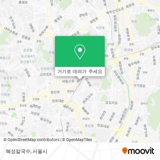혜성칼국수 지도