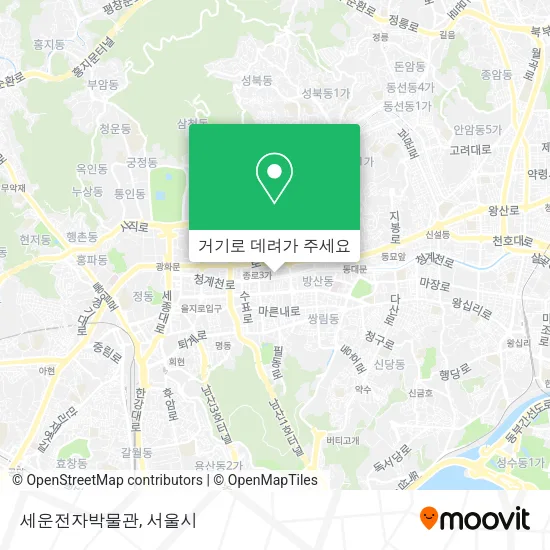 세운전자박물관 지도