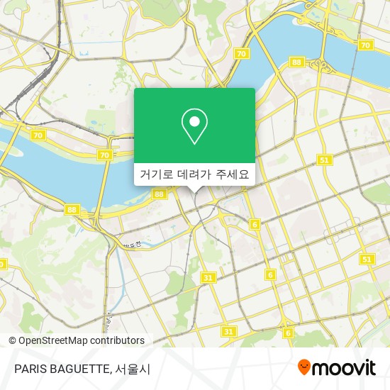 PARIS BAGUETTE 지도