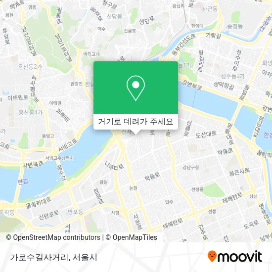가로수길사거리 지도