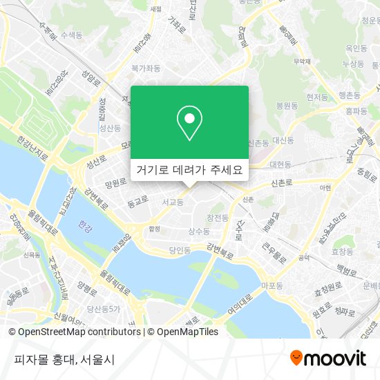 피자몰 홍대 지도